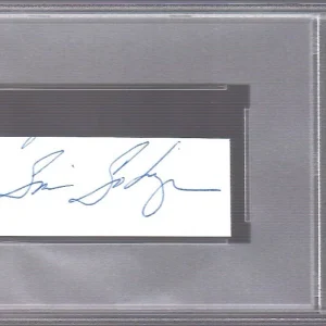 SONIA SOTOMAYOR HAND SIGNED CUT SIGNATURE       SC JUSTICE        PSA SLABBED
