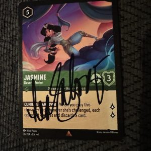 Lea Salonga Signed Trading Card Disney Jasmine Aladdin