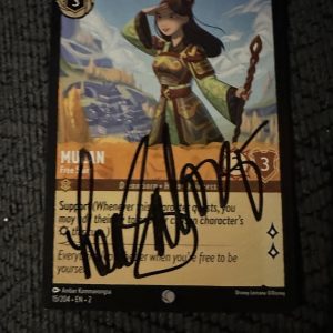 Lea Salonga Signed Trading Card Disney Mulan Autographed Princess