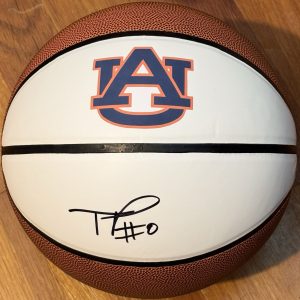 Tahaad Pettiford Signed Autographed Auburn Tigers Logo Basketball JSA COA