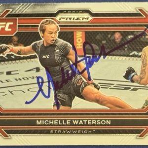 Michelle Waterson Signed 2023 Prizm Base UFC Card BAS Beckett COA