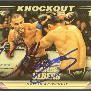 Carlos Ulberg Signed 2024 Knockout UFC Base Card BAS Beckett COA