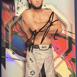 Ikram Aliskerov Signed 2024 Topps Finest Refractor Base UFC Card BAS Beckett COA