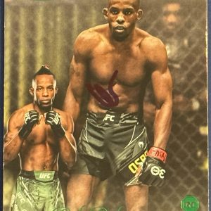 Ode Osbourne Signed 2024 Topps Gold Label Green UFC Rookie Card BAS Beckett COA