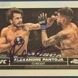 Alexandre Pantoja Signed 2024 Topps Chrome Refractor UFC Card BAS Beckett COA