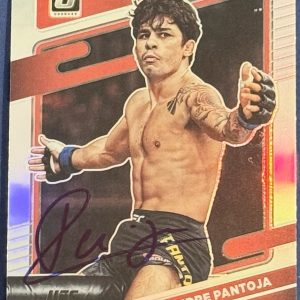 Alexandre Pantoja Signed 2022 Donruss Optic Silver UFC Card BAS Beckett COA