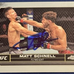 Matt Schnell Signed 2024 Topps Chrome UFC Base Card BAS Beckett COA