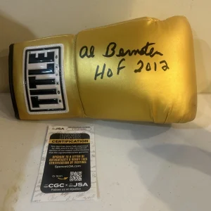 AL BERNSTEIN SIGNED AUTOGRAPH BOXING GLOVE JSA COA HOF ANNOUNCER