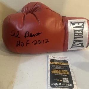 AL BERNSTEIN SIGNED AUTOGRAPH BOXING GLOVE JSA COA HOF ANNOUNCER