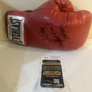 JOE CORTEZ SIGNED AUTOGRAPH BOXING GLOVE JSA COA FAIR BUT FIRM REFEREE