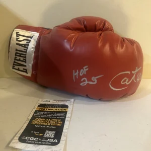 CATHY CAT DAVIS SIGNED AUTOGRAPH EVERLAST BOXING GLOVE JSA COA HOF BOXER RARE