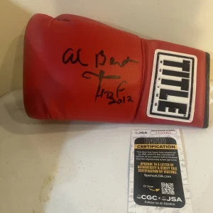 AL BERNSTEIN SIGNED AUTOGRAPH BOXING GLOVE JSA COA HOF ANNOUNCER