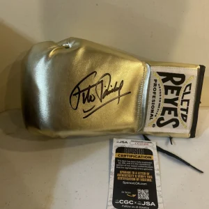 FELIX TITO TRINIDAD SIGNED AUTOGRAPH CLETO REYES BOXING GLOVE JSA COA HOF BOXER