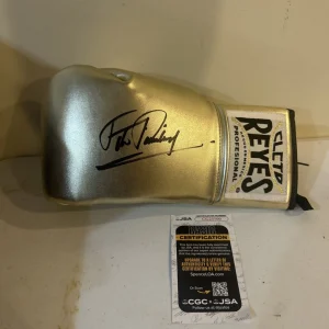 FELIX TITO TRINIDAD SIGNED AUTOGRAPH CLETO REYES BOXING GLOVE JSA COA HOF BOXER
