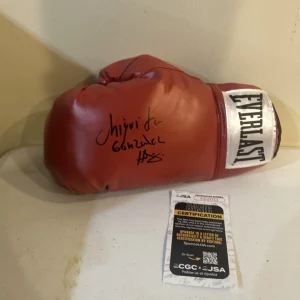 HUMBERTO CHIQUITA GONZALEZ SIGNED AUTOGRAPH EVERLAST BOXING GLOVE JSA COA HOF