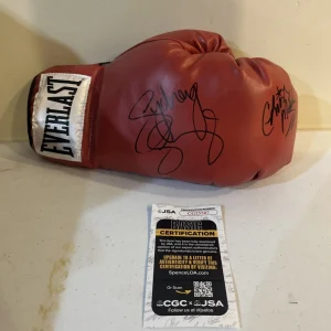 SYDNEY SWEENEY & CHRISTY MARTIN SIGNED AUTOGRAPH BOXING GLOVE JSA COA BIOPIC