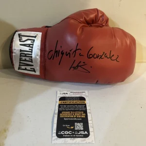 HUMBERTO CHIQUITA GONZALEZ SIGNED AUTOGRAPH EVERLAST BOXING GLOVE JSA COA HOF