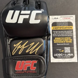 Youssef Zalal Signed Autographed UFC Fight Glove JSA COA