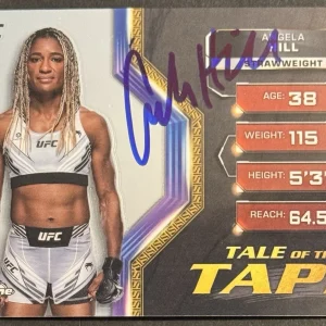 Angela Hill Signed Autographed 2024 Topps Chrome UFC Card Beckett Coa