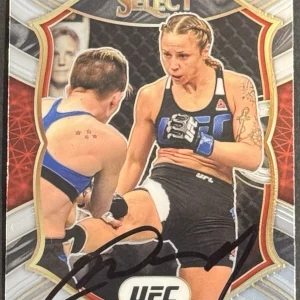Nina Nunes Signed 2021 Panini Select UFC Base Card BAS Beckett COA