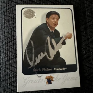 Rick Pitino Signed Trading Card Kentucky Wildcats Greats Of The Game St John's
