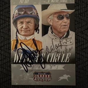 D Wayne Lukas Pat Day Signed Trading Card Autographed Horse Racing