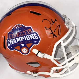 Dabo Swinney Signed Auto Clemson Tigers 2018 National Champs F/S Helmet JSA COA