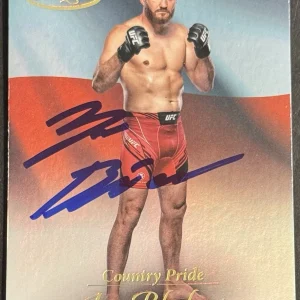 Jan Blachowicz Signed 2024 Topps Gold Label Country Pride UFC Card BAS Beckett