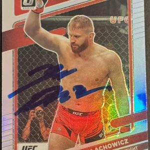 Jan Blachowicz Signed 2022 Donruss Optic Silver Base UFC Card BAS Beckett