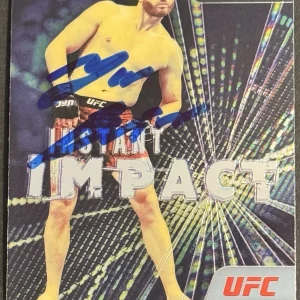 Jan Blachowicz Signed 2021 Panini Prizm Instant Impact UFC Card BAS Beckett