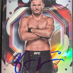 Stipe Miocic Signed 2024 Topps Finest Rare Refractor UFC Card BAS Beckett COA