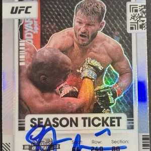Stipe Miocic Signed 2022 Panini Chronicles Optic Base UFC Card BAS Beckett COA