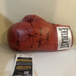 ANNE SOPHIE MATHIS SIGNED AUTOGRAPH BOXING GLOVE JSA COA HOF BOXER CHAMPION