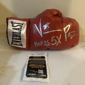 VINNY PAZ SIGNED AUTOGRAPH BOXING GLOVE JSA COA HOF BOXER CHAMPION