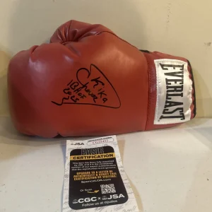 YESSICA KIKA CHAVEZ SIGNED AUTOGRAPH BOXING GLOVE JSA COA HOF BOXER CHAMPION