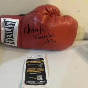 HUMBERTO CHIQUITA GONZALEZ SIGNED AUTOGRAPH EVERLAST BOXING GLOVE JSA COA HOF