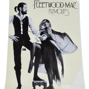 Fleetwood Mac Lindsey Buckingham & Christine McVie Signed 13x19 Poster BAS COA