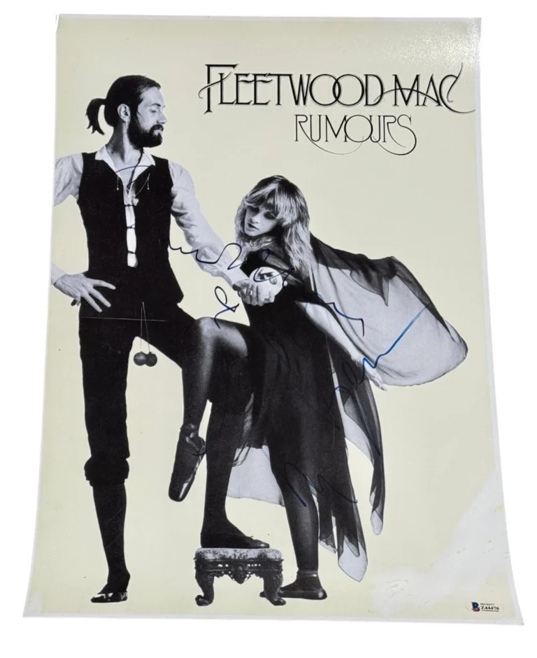 Fleetwood MAC Autographed Album, Signed Vinyl, Guitar