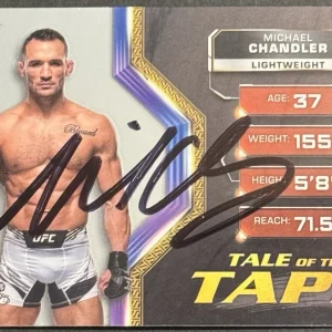 Michael Chandler Signed 2024 Topps Chrome Tail Of The Tape UFC Card Beckett
