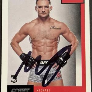 Michael Chandler Signed 2021 Chronicles Score Rookie Base UFC Card Beckett