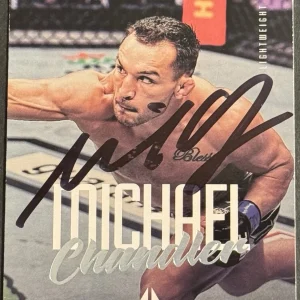 Michael Chandler Signed 2021 Chronicles Luminance Rookie Base UFC Card Beckett