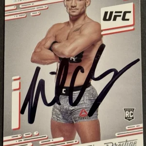 Michael Chandler Signed 2021 Chronicles Prestige Rookie Base UFC Card Beckett