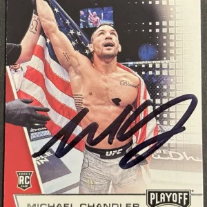 Michael Chandler Signed 2021 Chronicles Playoff  Rookie Base UFC Card Beckett
