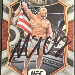 Michael Chandler Signed 2021 Panini Select Rookie Base UFC Card Beckett