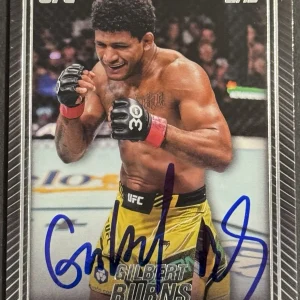 Gilbert Burns Signed 2024 Topps Knockout UFC Base Card BAS Beckett COA