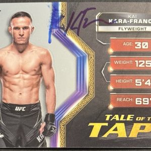 Kai Kara- France Signed 2024 Topps Chrome Tale Of Tape Base UFC Card BAS Beckett