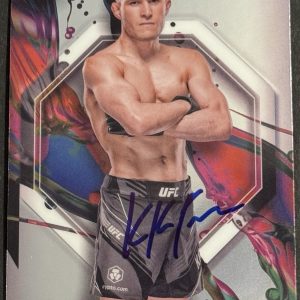 Kai Kara- France Signed 2024 Topps Finest Common Base UFC Card BAS Beckett