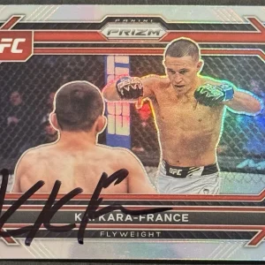 Kai Kara- France Signed 2023 Panini Prizm Silver Base UFC Card BAS Beckett
