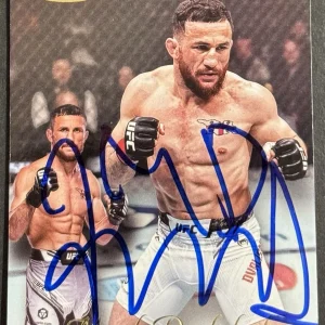 Merab Dvalishvili Signed 2024 Topps Gold Label Base UFC Card BAS Beckett