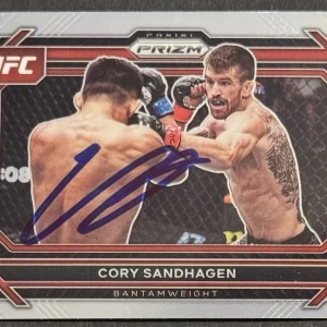 Cory Sandhagen Signed 2023 Panini Prizm Base UFC Card BAS Beckett On Card